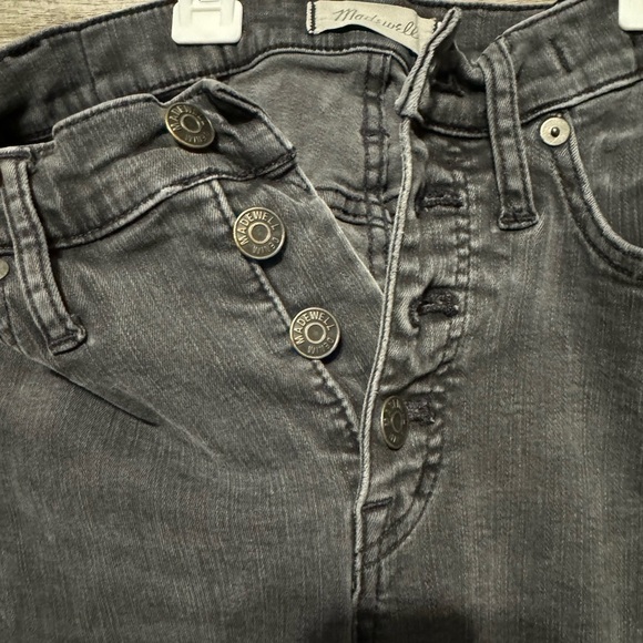 Madewell Womens Cali Demi-Boot Jeans Asymmetrical Hem Edition- Black - Picture 2 of 6